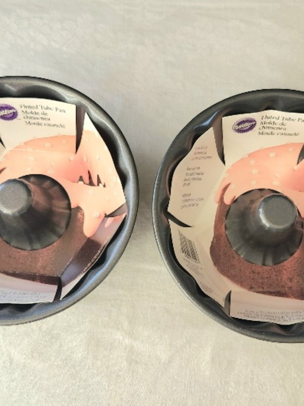 New Wilton Fluted Tube Pan Set of 2, Measures 6 inch x 2.5 inch